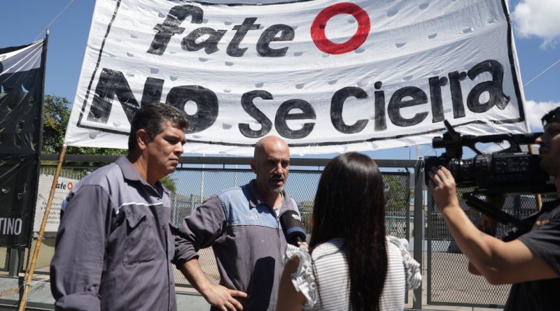 Tras el cierre de FATE, instalarán en el mismo predio baterías chinas para evitar cortes de luz