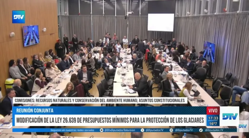 Ley de Glaciares: se encamina a la aprobación en Diputados